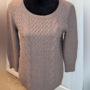 The Loft Women's  Wool Blend Cable Knit Tunic /Sweater   Size M